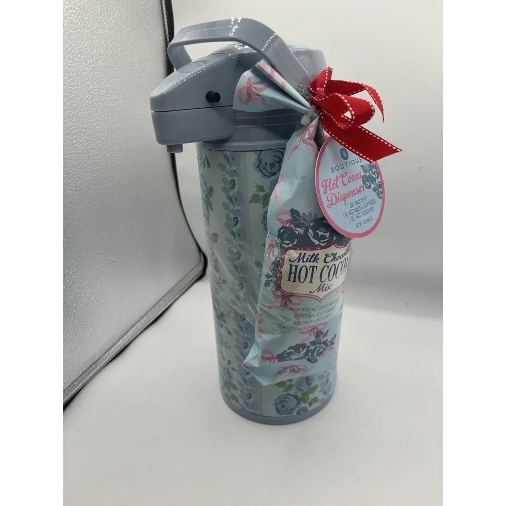 Boutique Blue Floral Hot Chocolate‎ Coffee Dispenser 1.6L NWT Sports Games